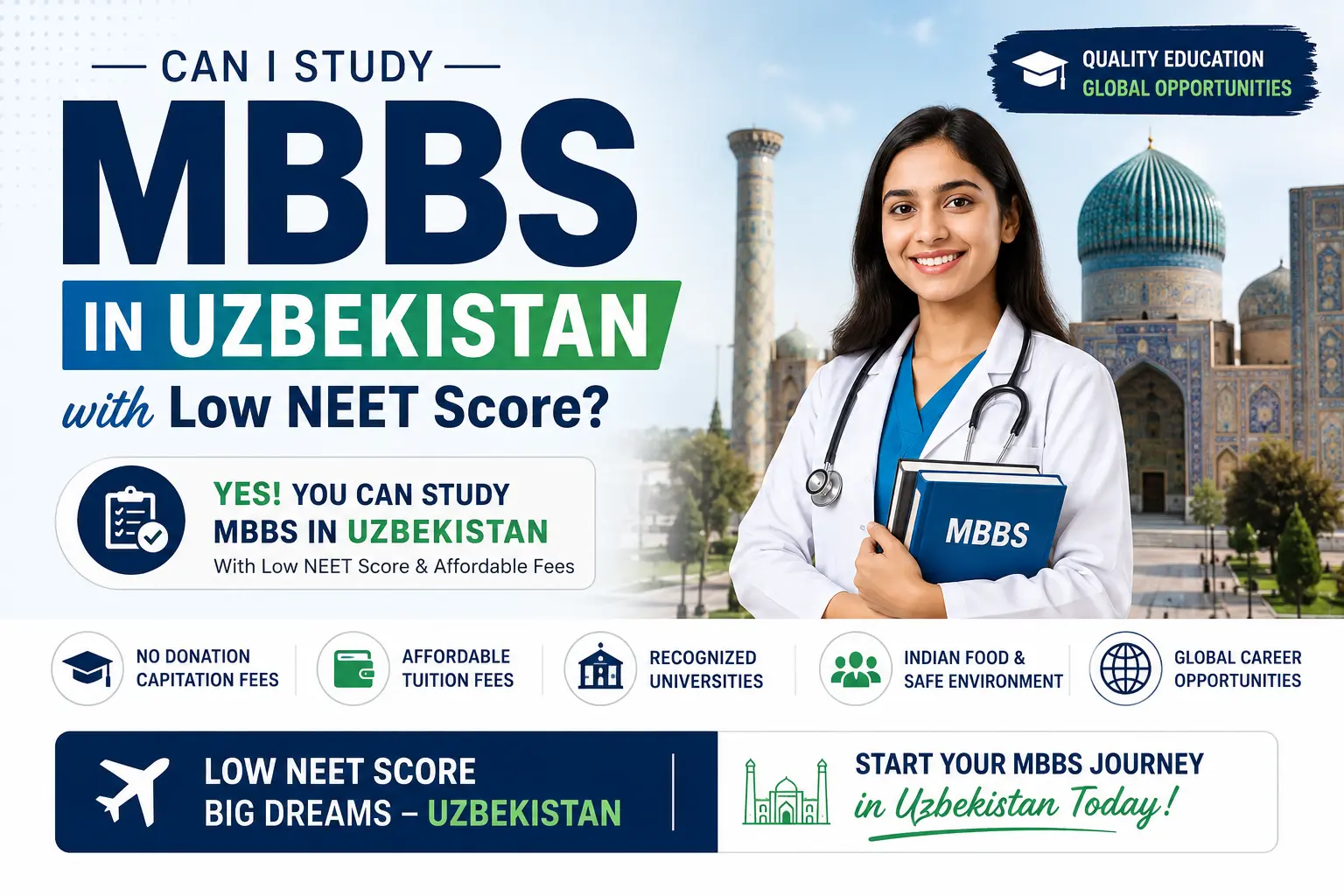 Can I Study MBBS in Uzbekistan with Low NEET Score